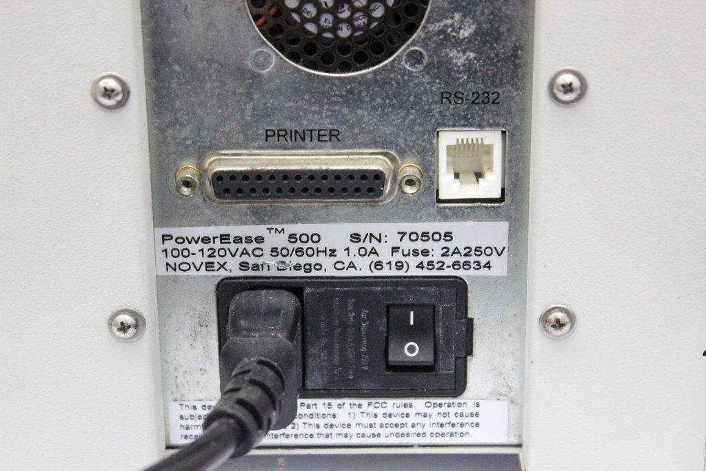 Invitrogen PowerEase 500 Power Supply for Electrophoresis Equipment G 100-120V