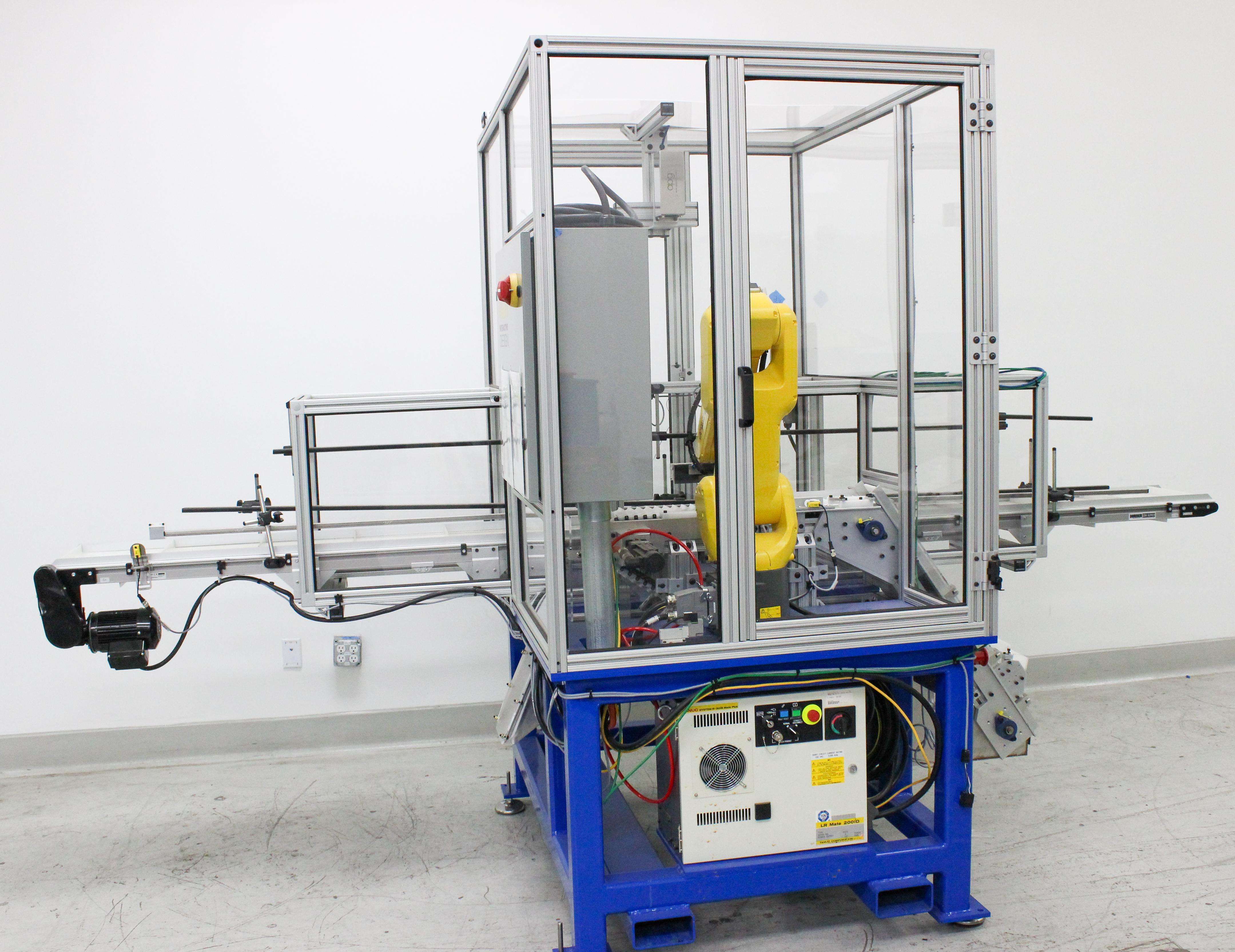 IDI FANUC R-30iB Automated Robot Cell Pick and Place 7kg 911mm 220V