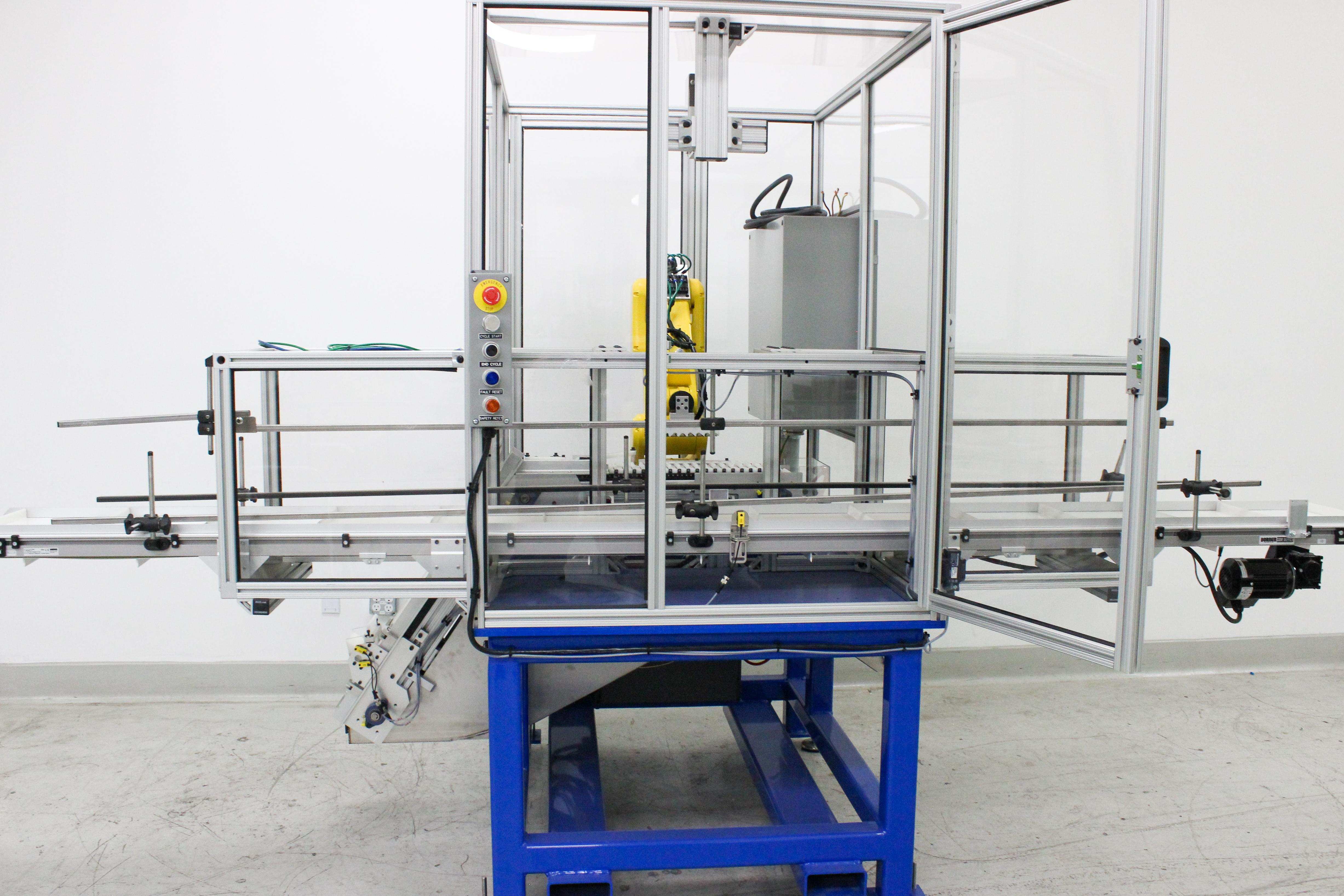 IDI FANUC R-30iB Automated Robot Cell Pick and Place 7kg 911mm 220V