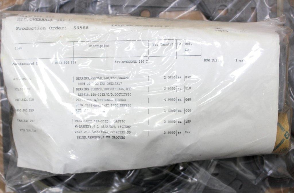 Busch 0993.900.558 Kit Overhaul 250 C Accessory - U.S. Manufactured