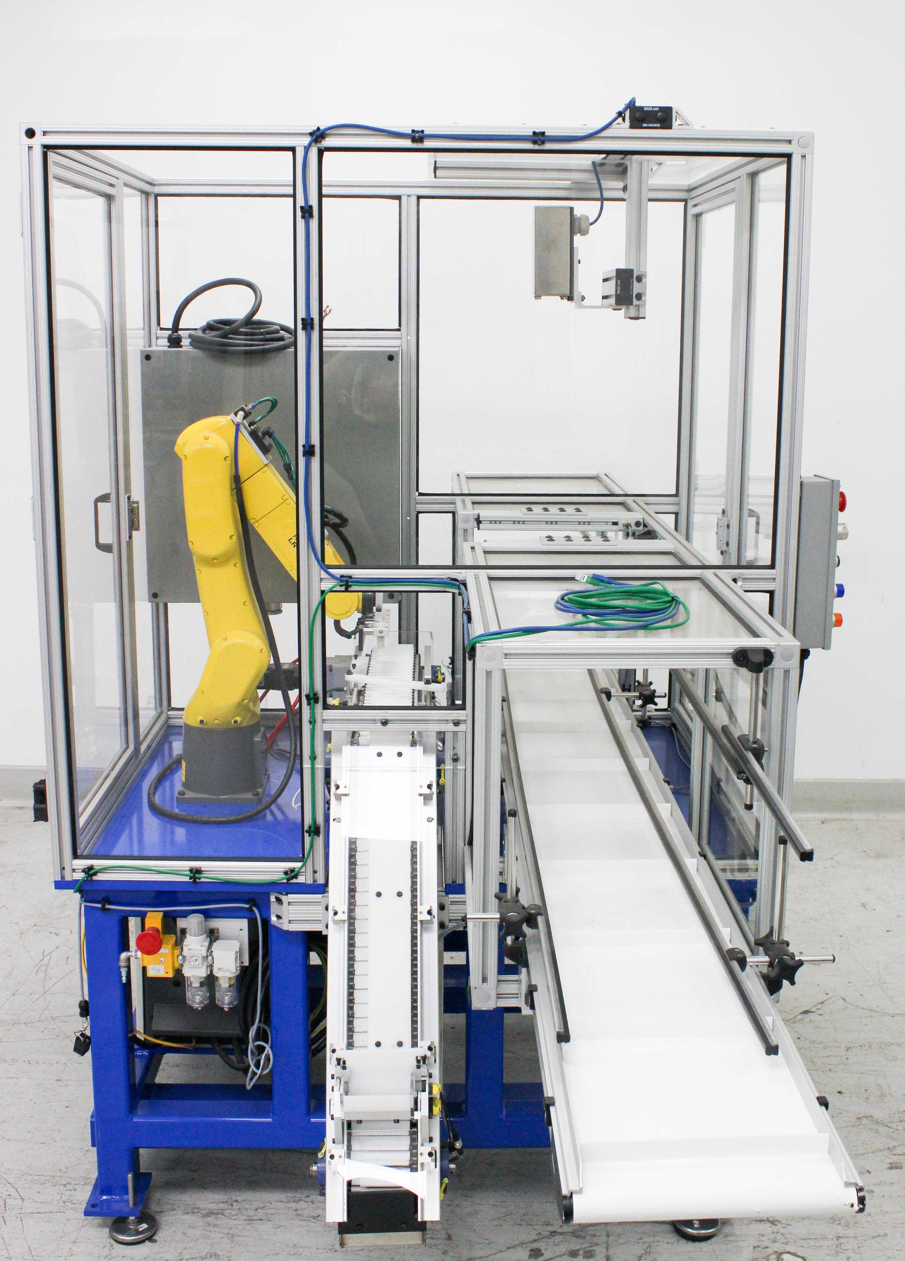 IDI FANUC R-30iB Automated Robot Cell Pick and Place 7kg 911mm 220V