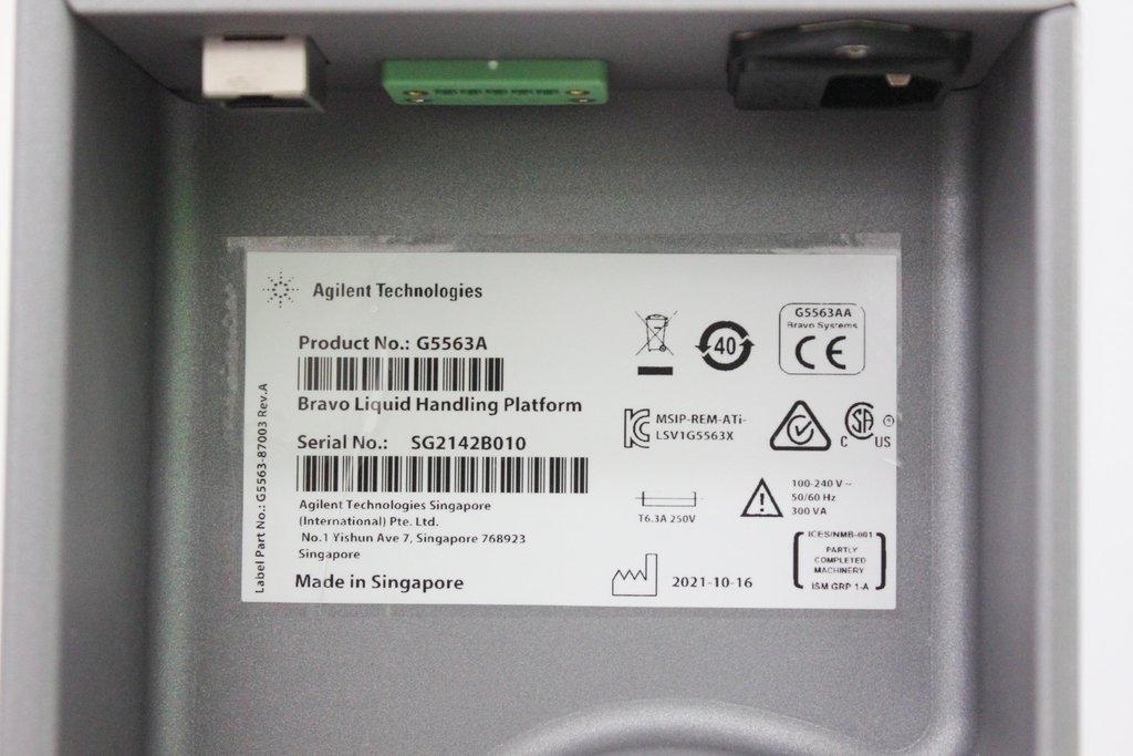 Agilent G5563A Liquid Handler Automated Platform with Power Cord 2021