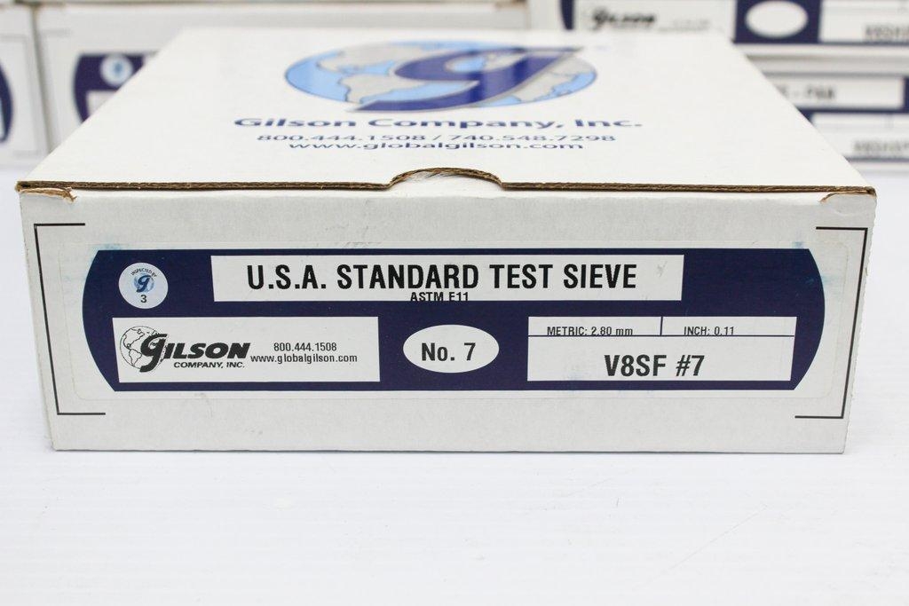 Gilson Standard Test Sieve Set Testing Equipment Includes Sieves & Pan