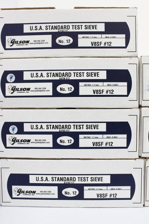 Gilson Standard Test Sieve Set Testing Equipment Includes Sieves & Pan