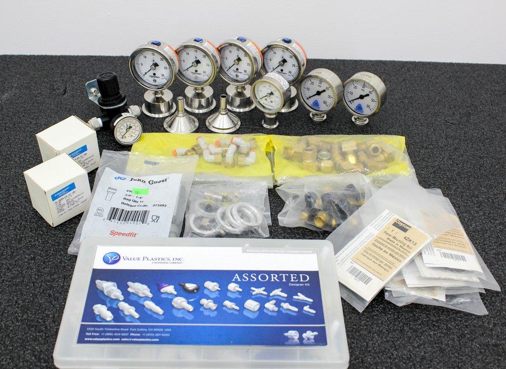Ashcroft High-precision Pressure Gauges Set of 8 Accessories Excellent Condition