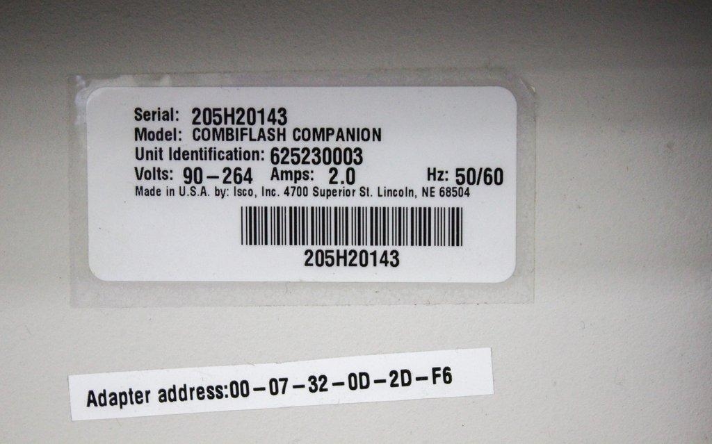 Teledyne Isco CombiFlash Companion Chromatography System AS-IS for Parts