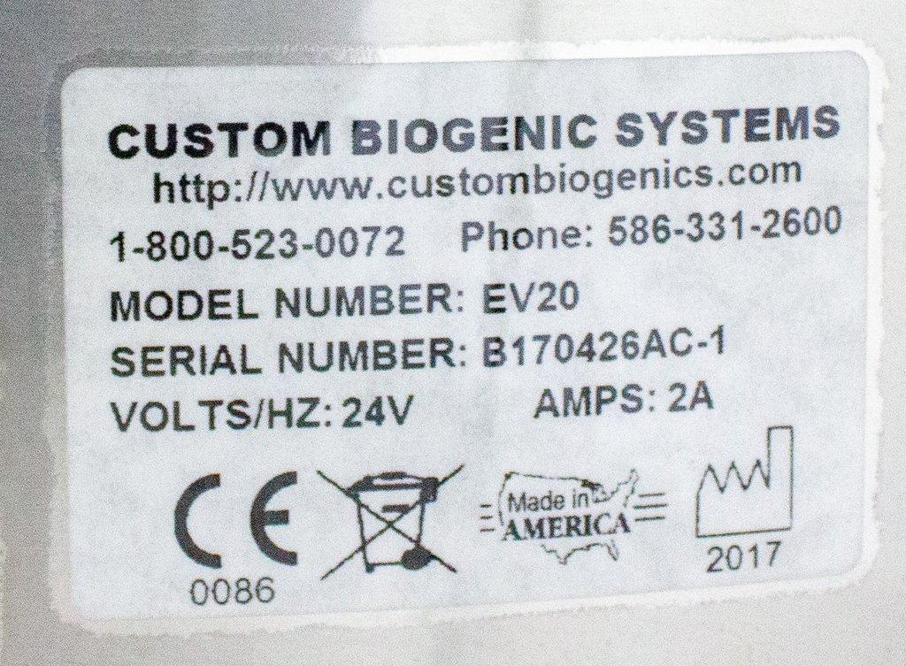 Custom Biogenic Systems EV20 LN2 Freezer - Vapor-Phase Cryogenic Storage