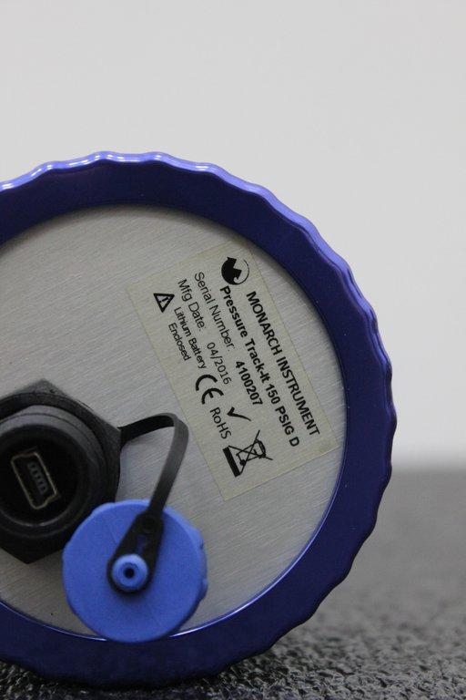 Monarch Pressure Track-It 150psig D Data Logger Pressure Meter 120V 50Hz/60Hz