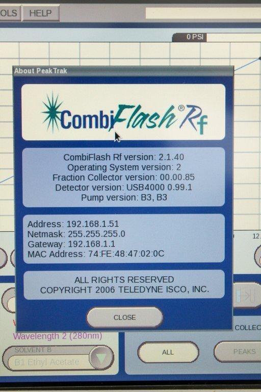 Teledyne Combiflash RF Chromatography System High Throughput Automated 100V