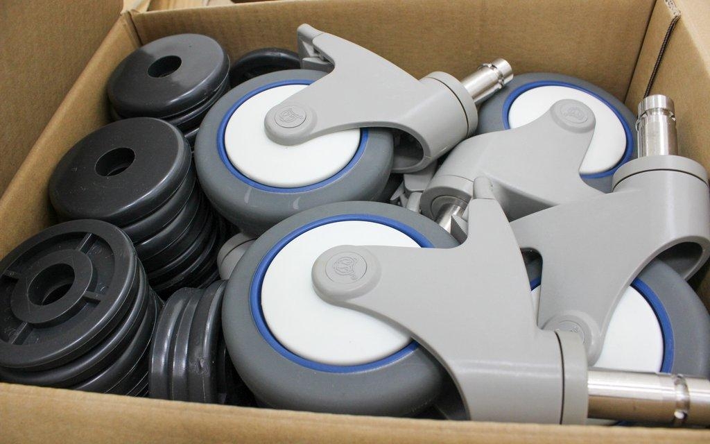 Vulcan Casters CPSB5-250 Case of 34 with Brakes 300-lb Capacity 5-inch Wheels