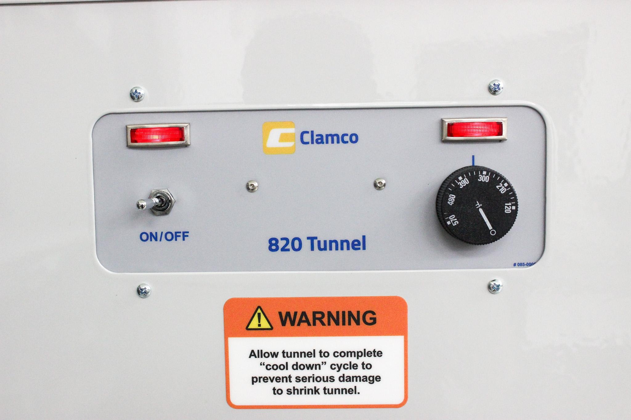 Clamco 820 Heat Shrink Tunnel Packaging Equipment 220V 60Hz Excellent Condition