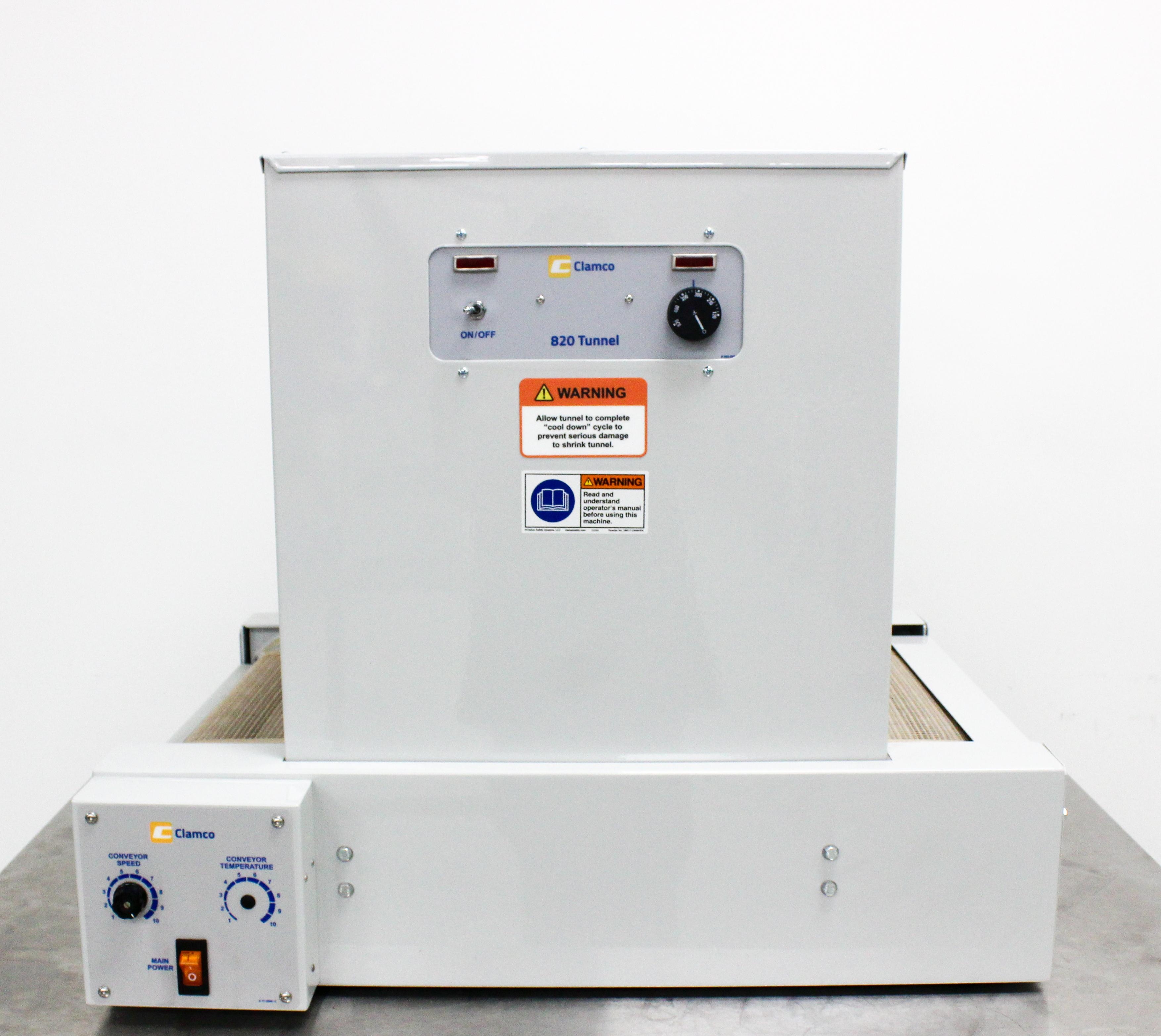 Clamco 820 Heat Shrink Tunnel Packaging Equipment 220V 60Hz Excellent Condition
