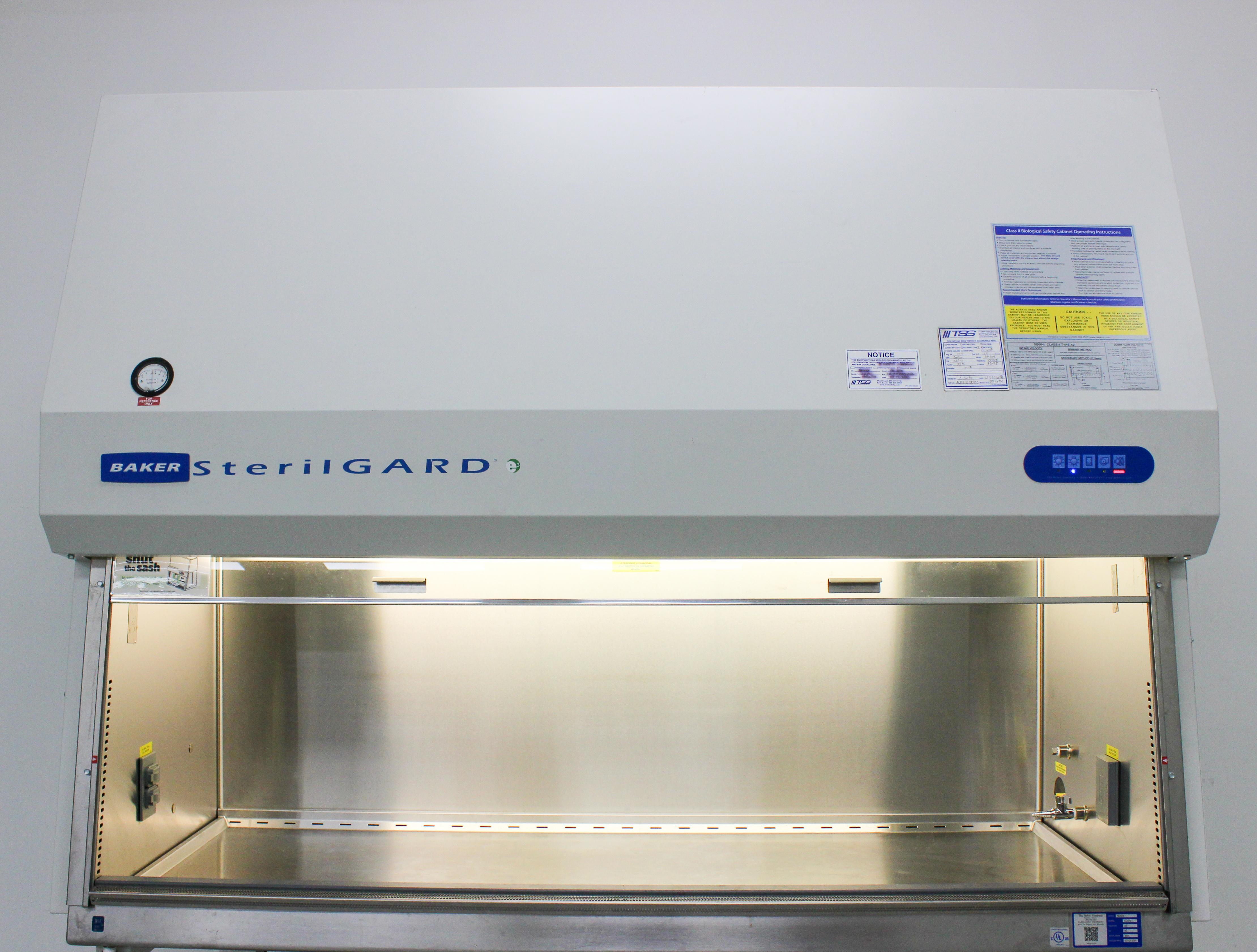 Baker SterilGARD SG604 Class II Biological Safety Cabinet 120V 800lb USA