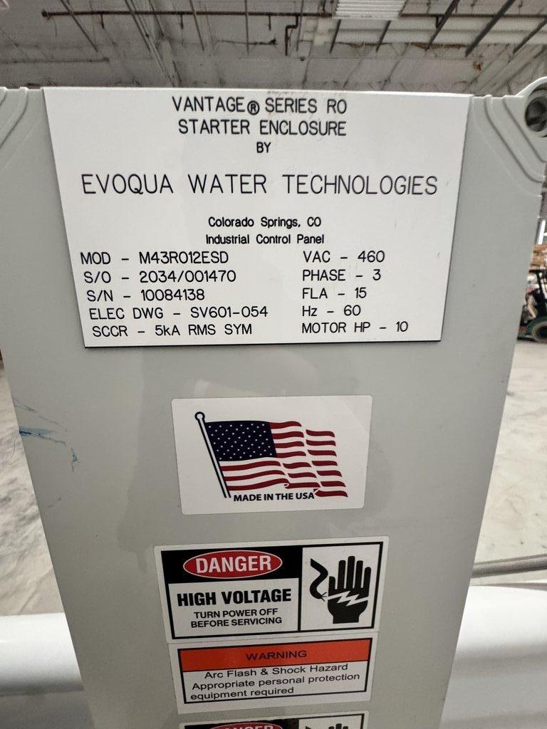 Evoqua Vantage Series RO Model M43RO12ESD Water Purification System 460V