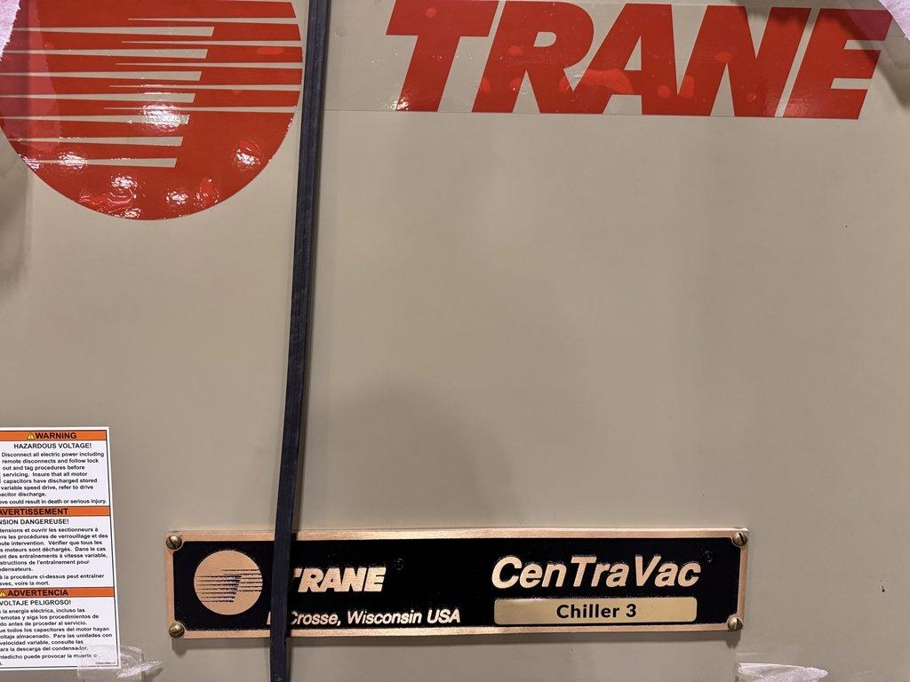 Trane CVHF070 Chiller HVAC Centrifugal 400V 453kW 2021 Model USA
