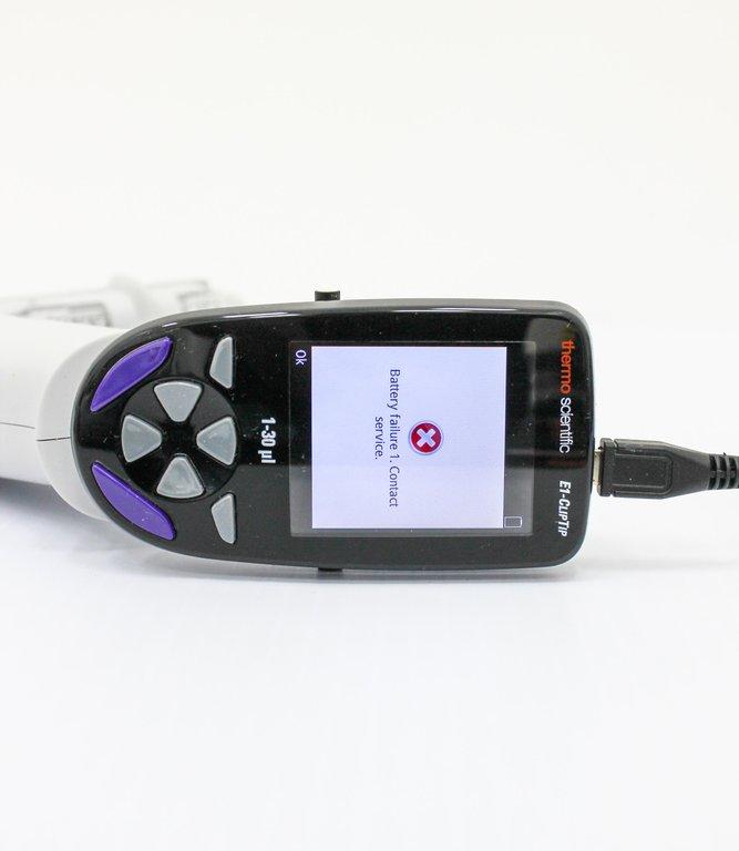 Thermo E1-ClipTip Bluetooth Pipette Multichannel 8-Channel 1-30uL Good