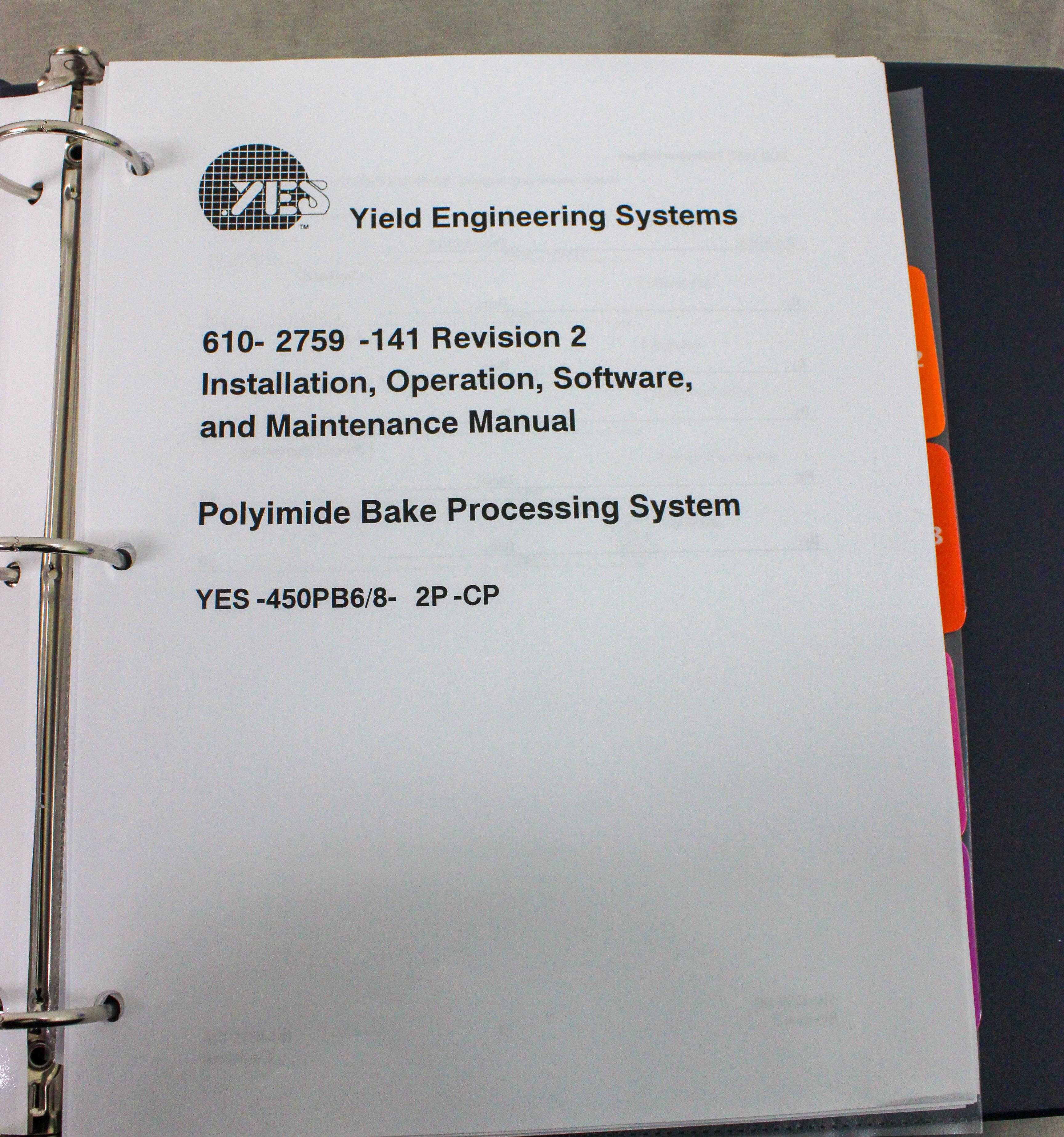 YES EcoCoat US 1224P Silane Vapor Deposition System w/ Software, 200C