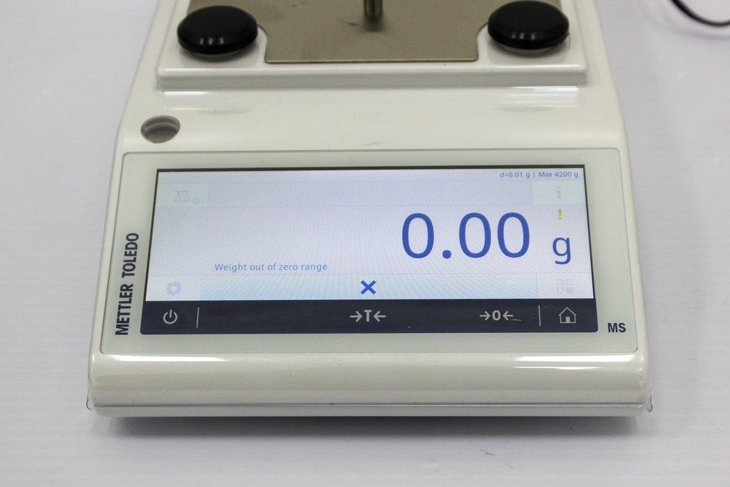 Mettler Toledo MS4002TS Precision Balance Scale Accurate Weighing System 120V Power