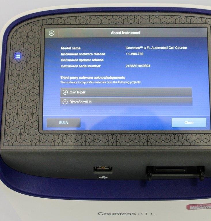 Invitrogen Countess 3 FL Cell Counting Automated Fast Accurate Includes Power