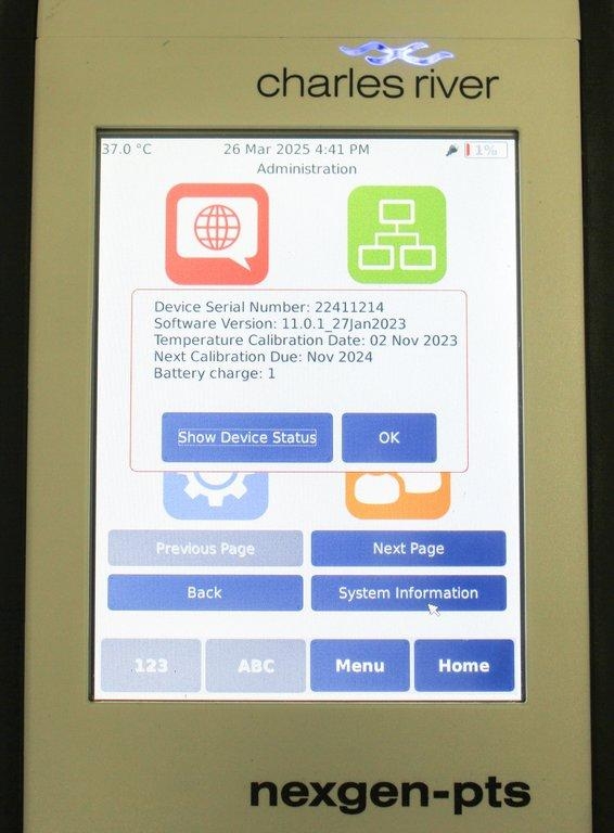 Charles River Endosafe nexgen-PTS150 Portable Test System 120V