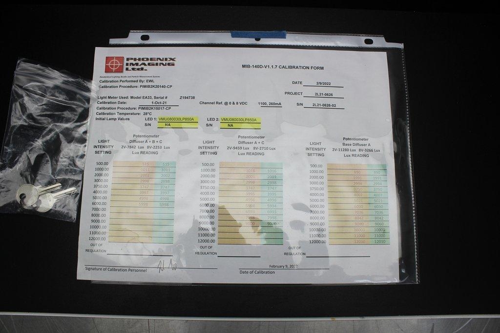 Phoenix MIB-140D Light Inspection Booth TK Vial Inspection Refurbished
