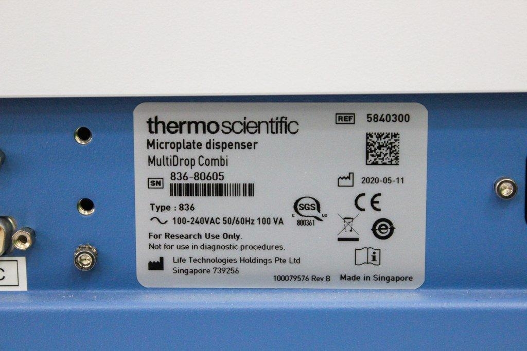 Thermo Scientific Microplate Dispenser MultiDrop Combi Type 836 Ref 5840300