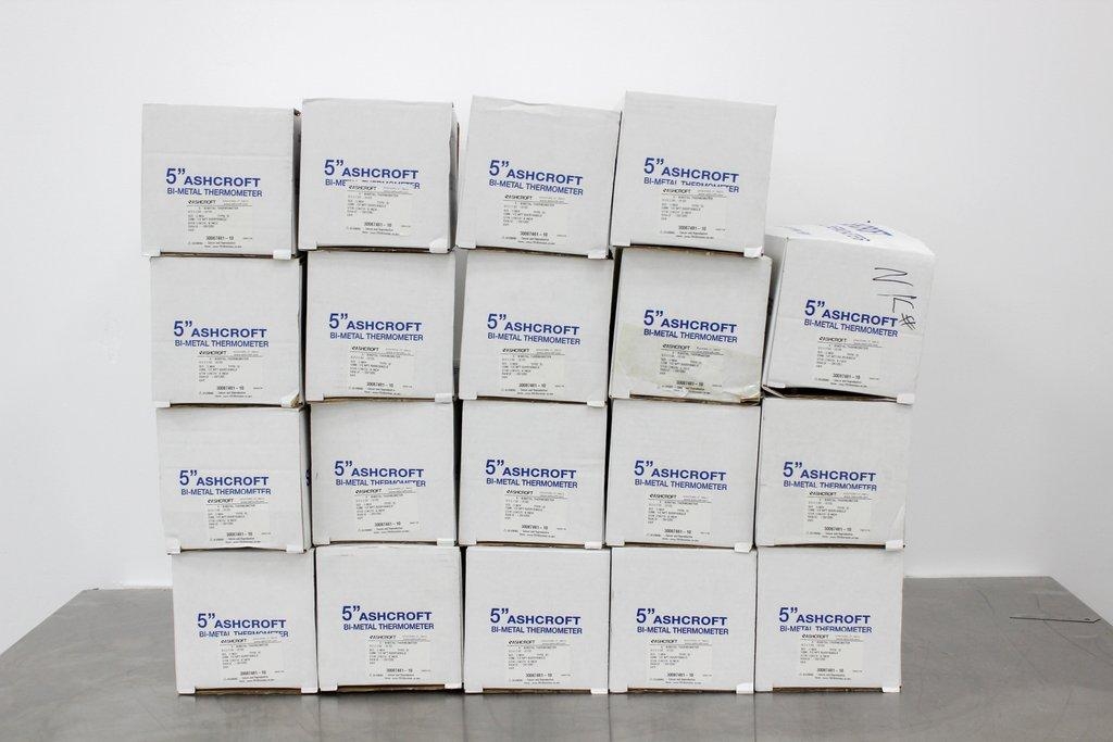 Ashcroft 5'' Bi-metal Thermometer -20 to 120°F 6in Stem Set of 19 Pcs