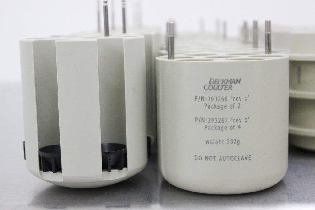 Beckman Coulter Box Bucket Adapters Set VG Condition USA 29 Adapters