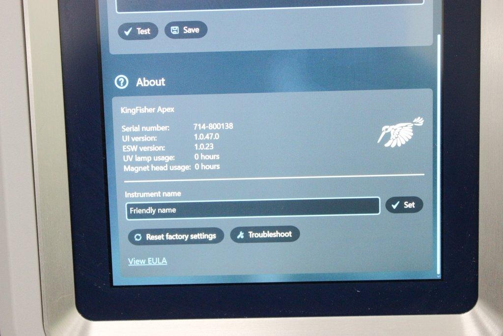 Thermo KingFisher Apex High Thruput DNA RNA Purification System 96 Sample