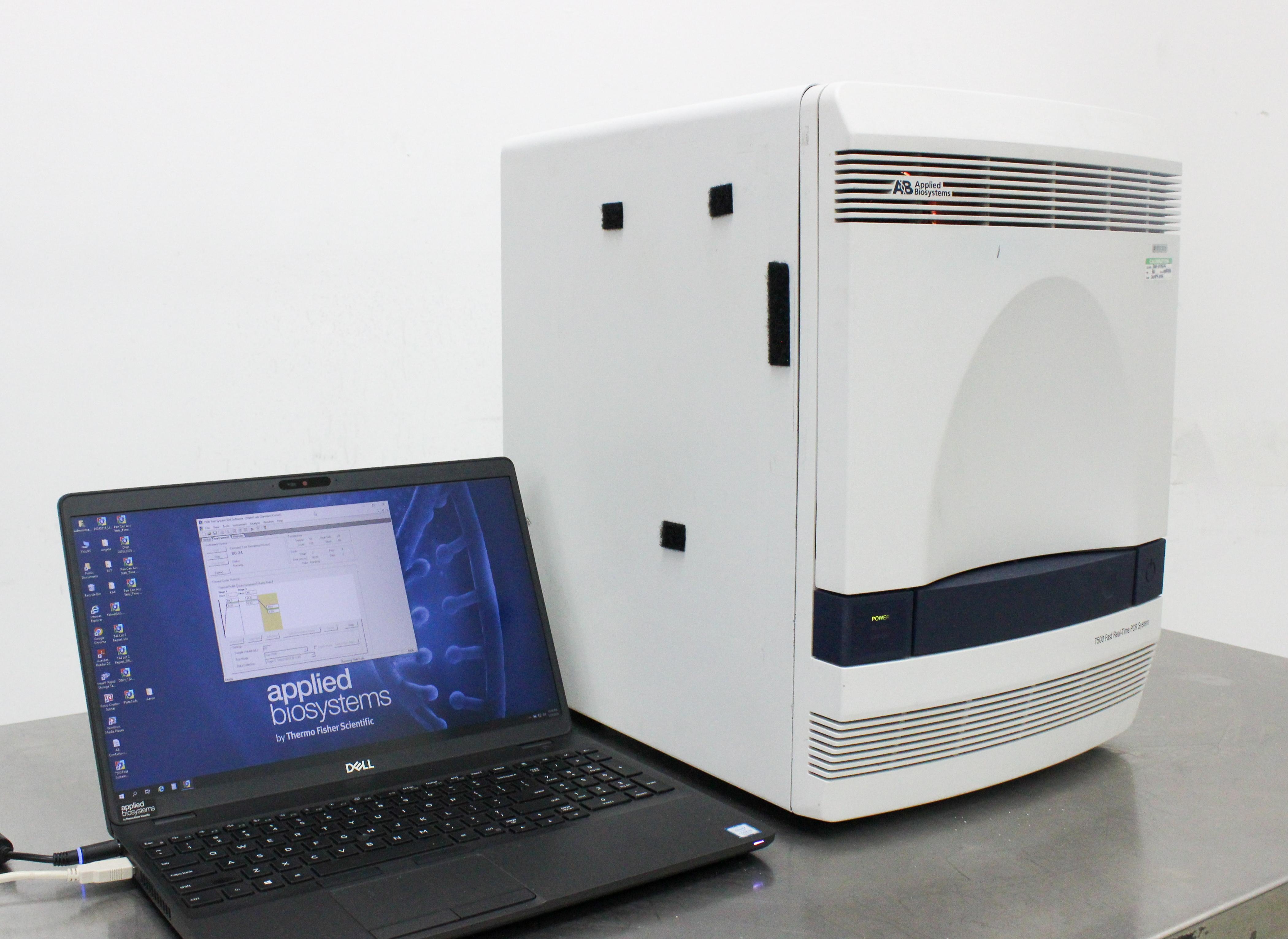 ABI 7500 Fast Real-Time PCR Thermal Cycler 96-Well Fast Results Includes Software