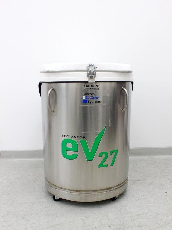 Custom EV-27 AB Eco Vapor Nitrogen Freezer 3-Rack 720lb Functional Good