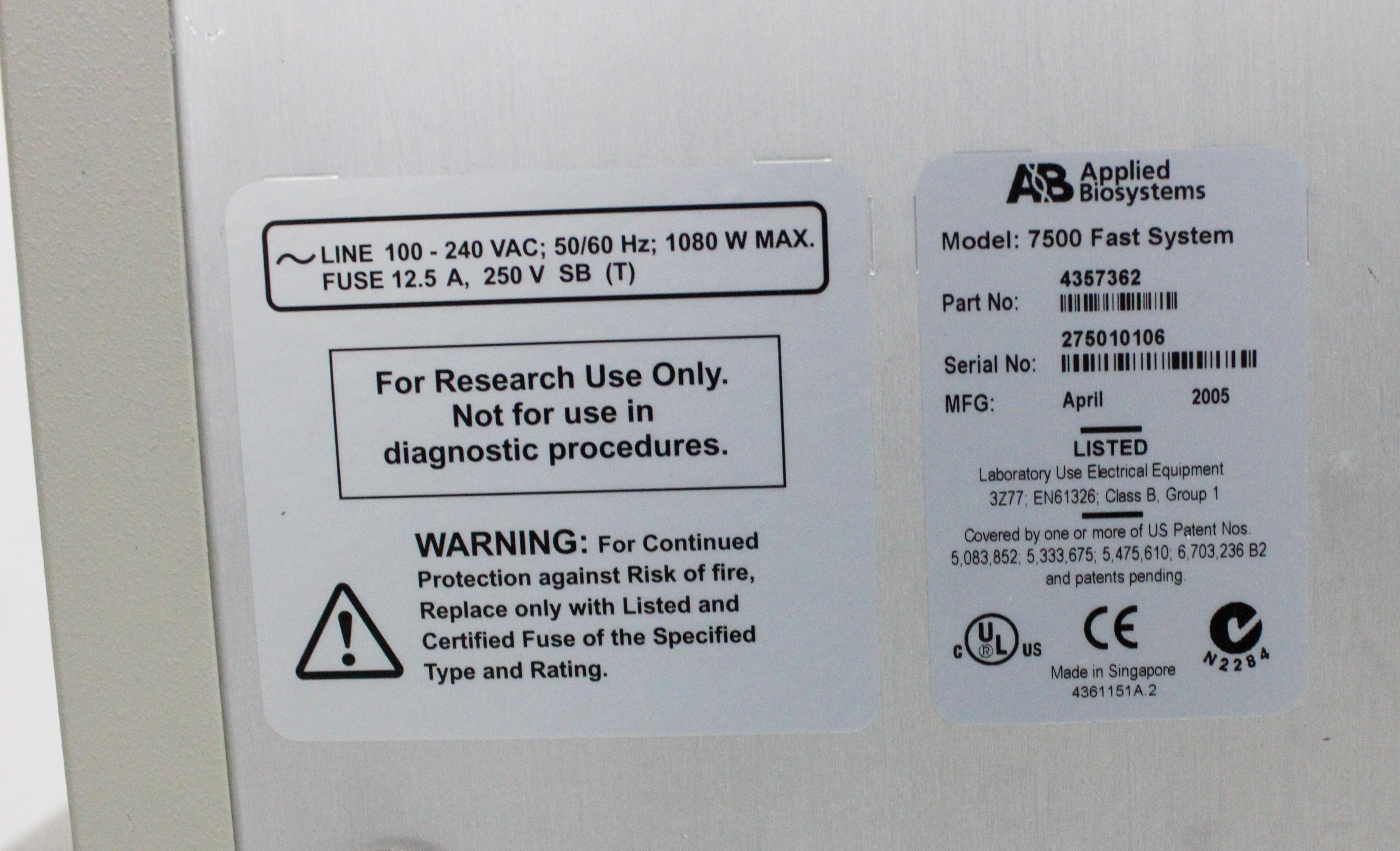 ABI 7500 Fast PCR Thermal Cycler Real-Time System with Fast Cycling 100-240V