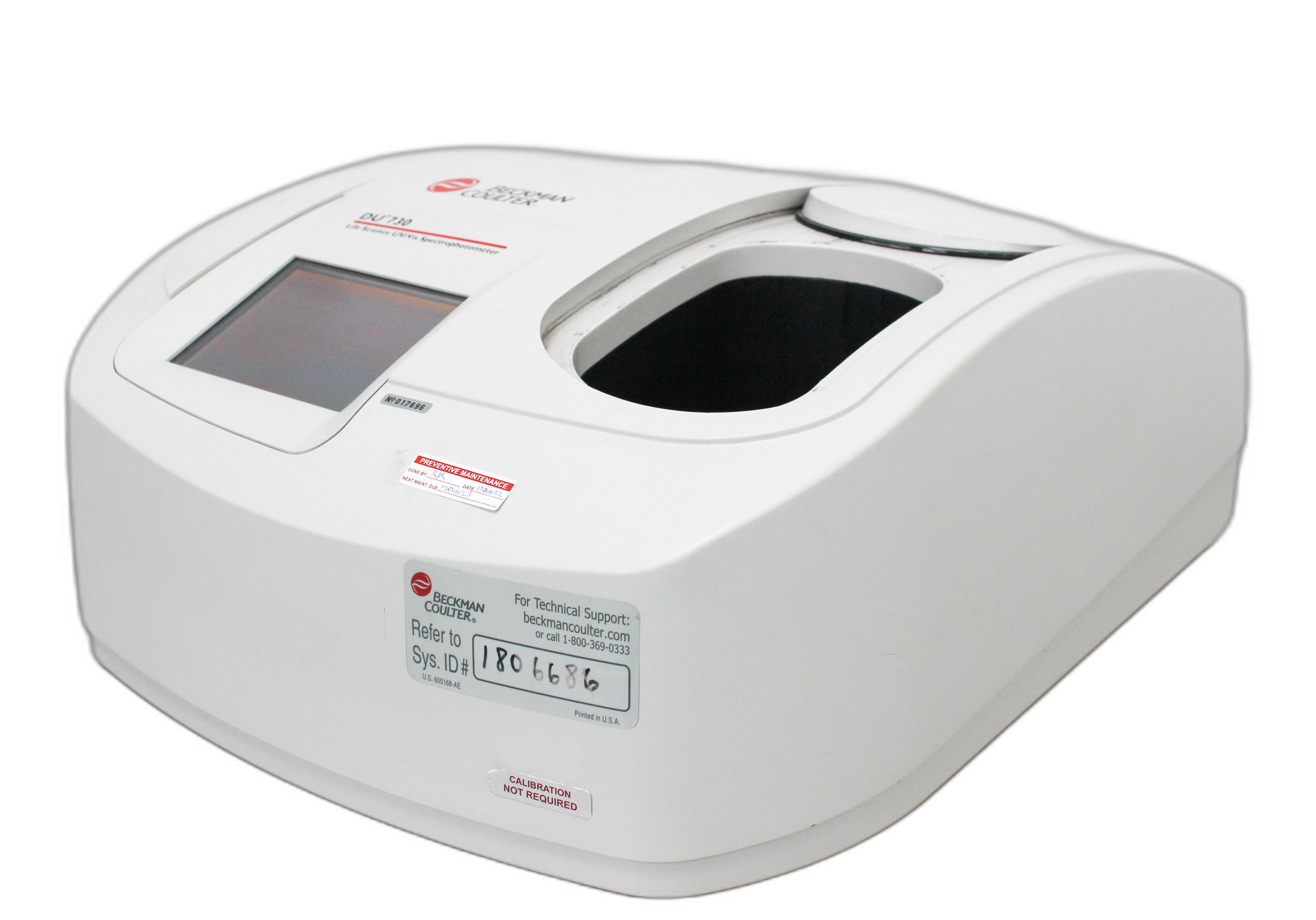 Beckman Coulter DU 730 Spectrophotometer UV Vis Protein DNA Analysis