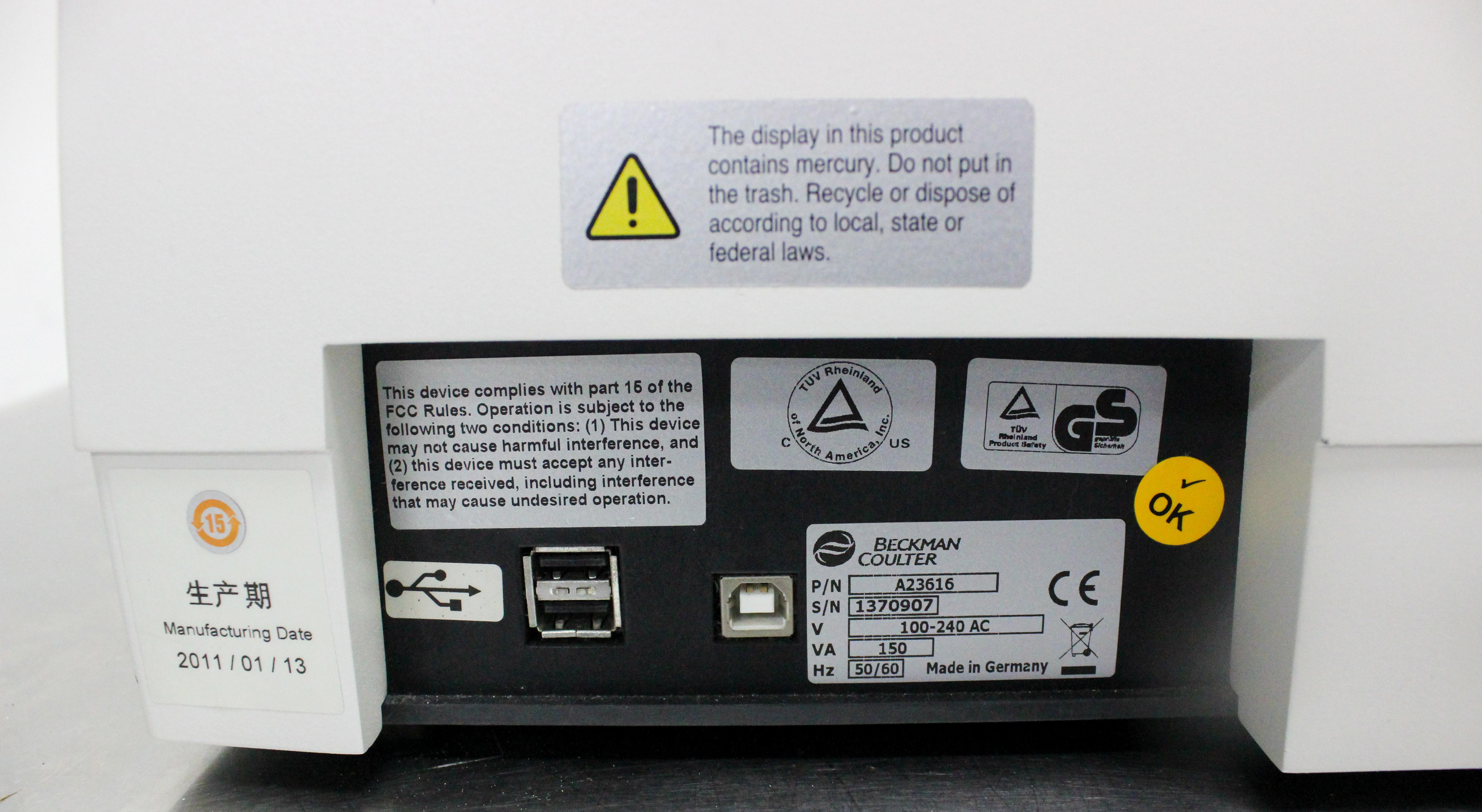 Beckman Coulter DU 730 Spectrophotometer UV Vis Protein DNA Analysis