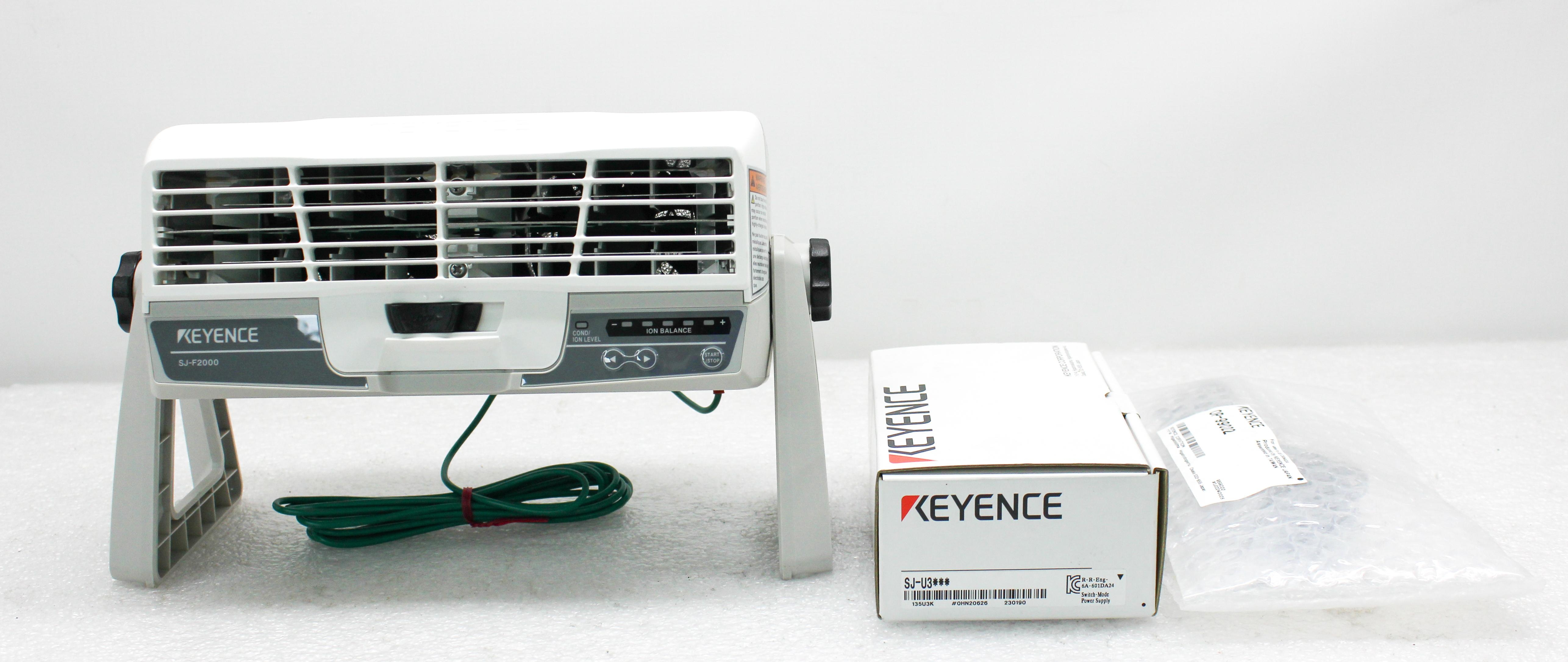 Keyence SJ-F2000 Static Eliminator Blower High-Speed Electrical Control