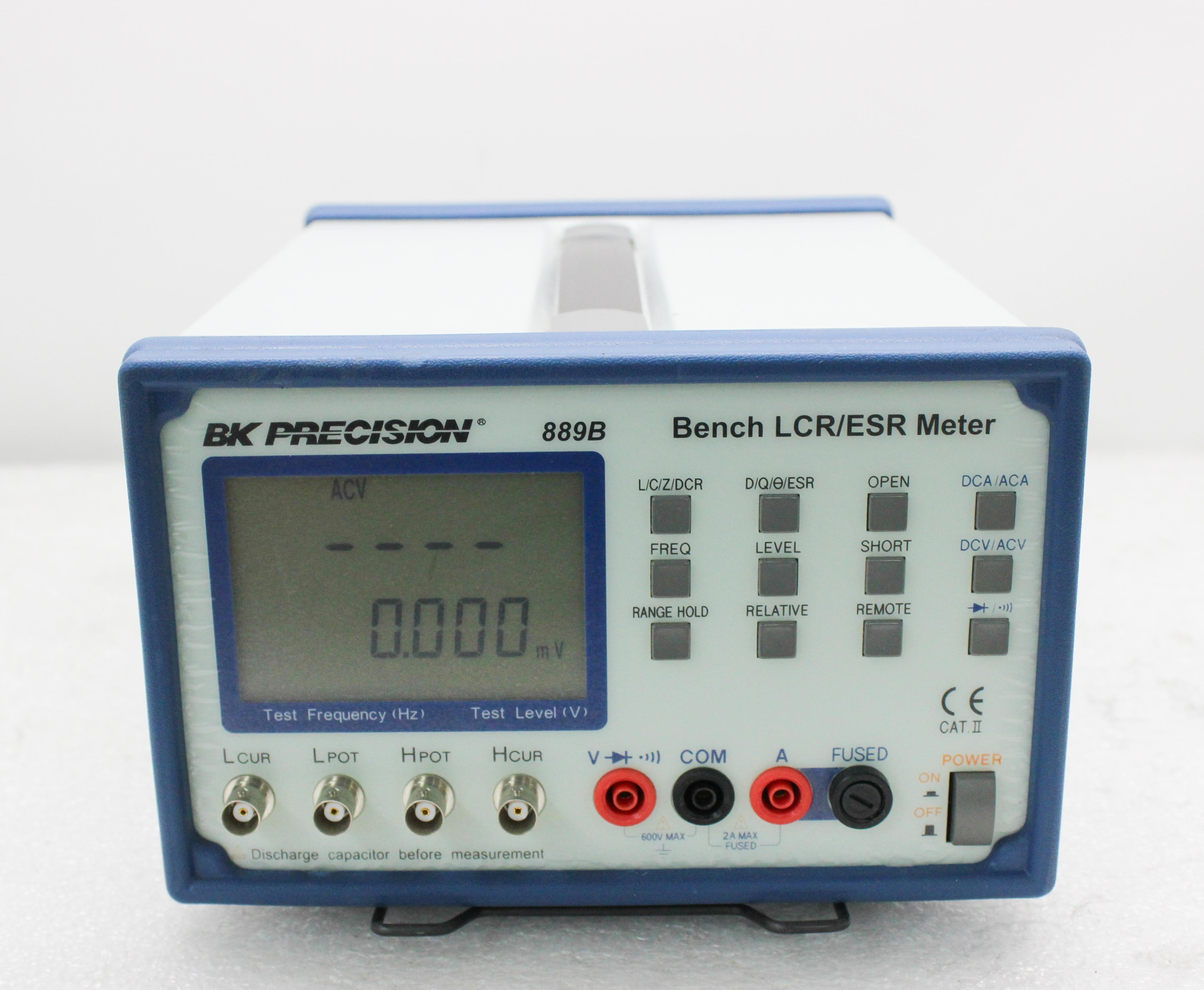 BK Precision 889B LCR ESR Meter Bench Measurement Instrument 120V Dual LCD
