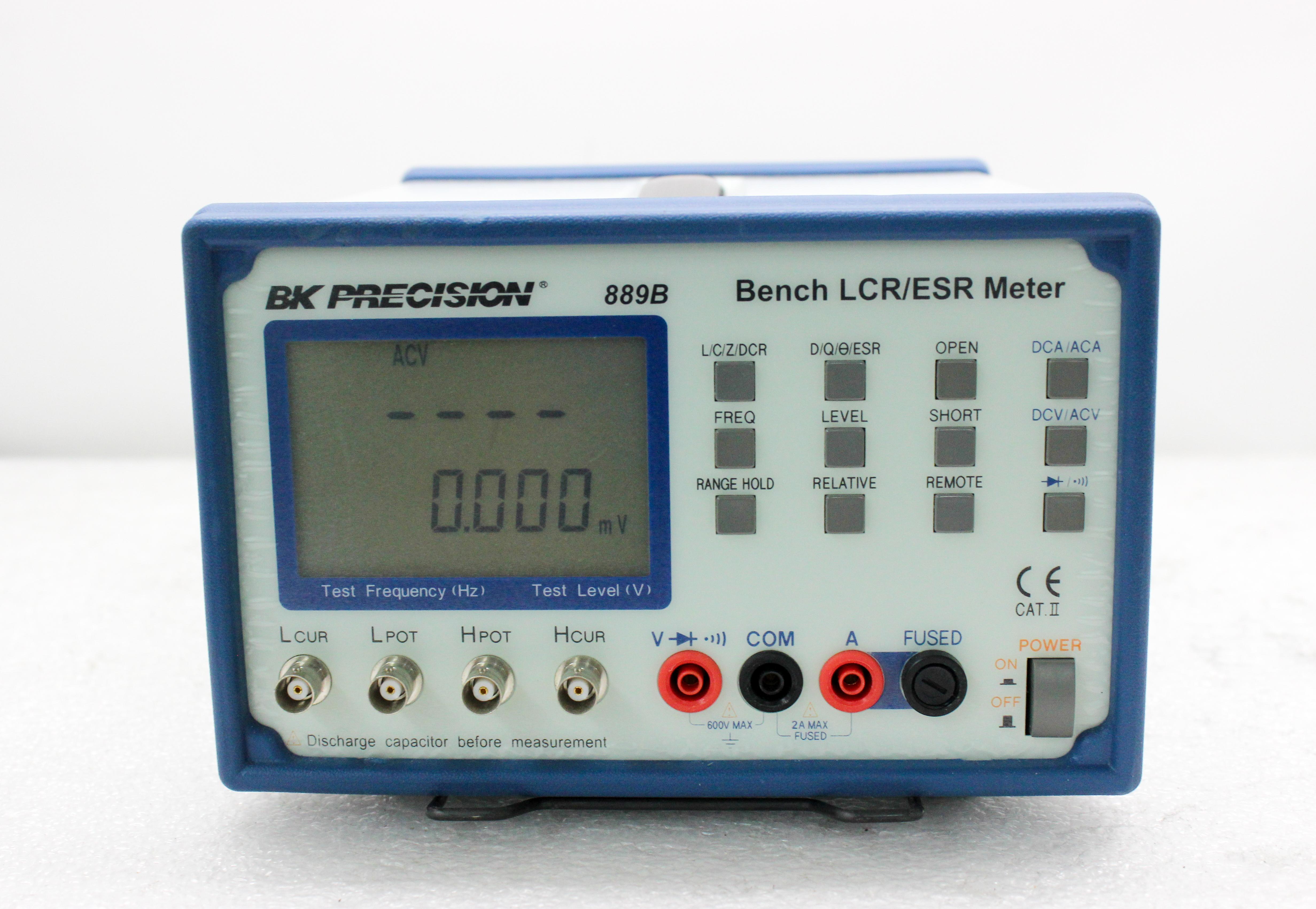 BK Precision 889B LCR ESR Meter Bench Measurement Instrument 120V Dual LCD