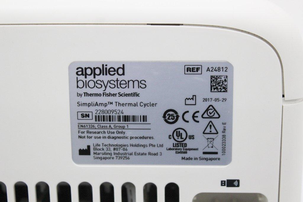 ABI SimpliAmp A24812 PCR Thermal Cycler 2017 Standalone Laboratory