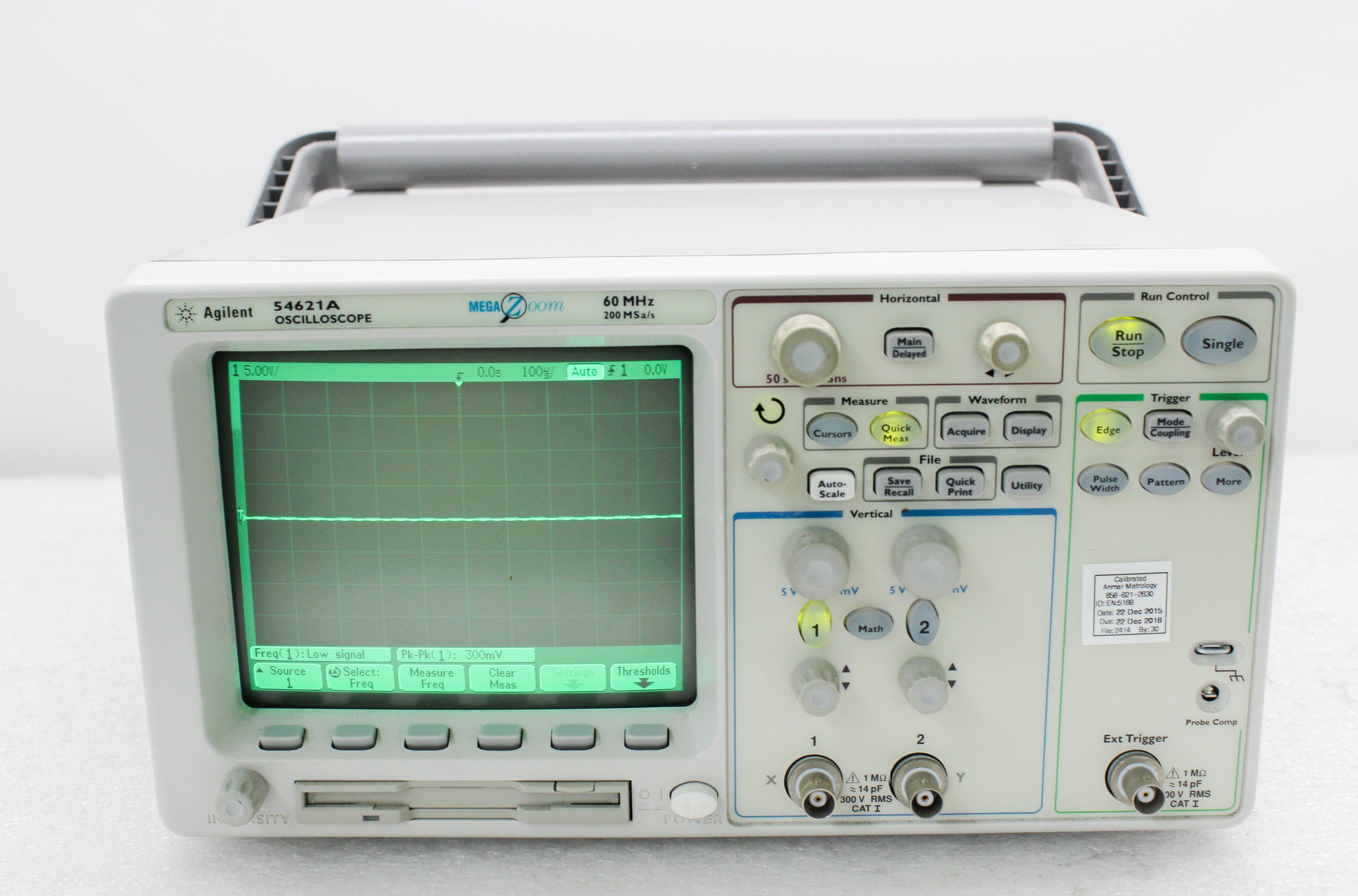 Agilent 54621A Oscilloscope Testing Equipment 2-Ch 60MHz 200MSa/s Real-time