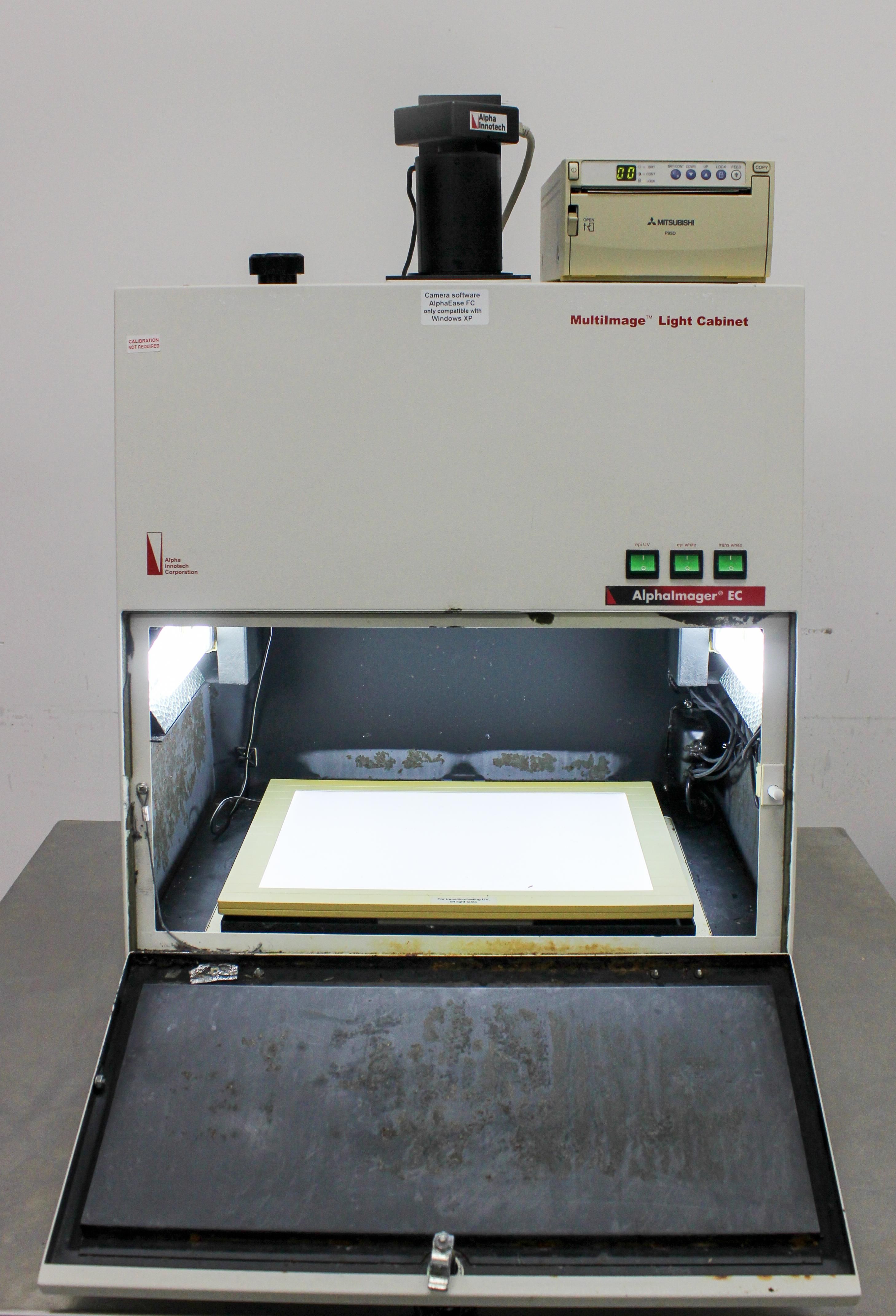 Alpha AlphaImager EC Imaging System Light Cabinet UV/Rust Powers On 115V