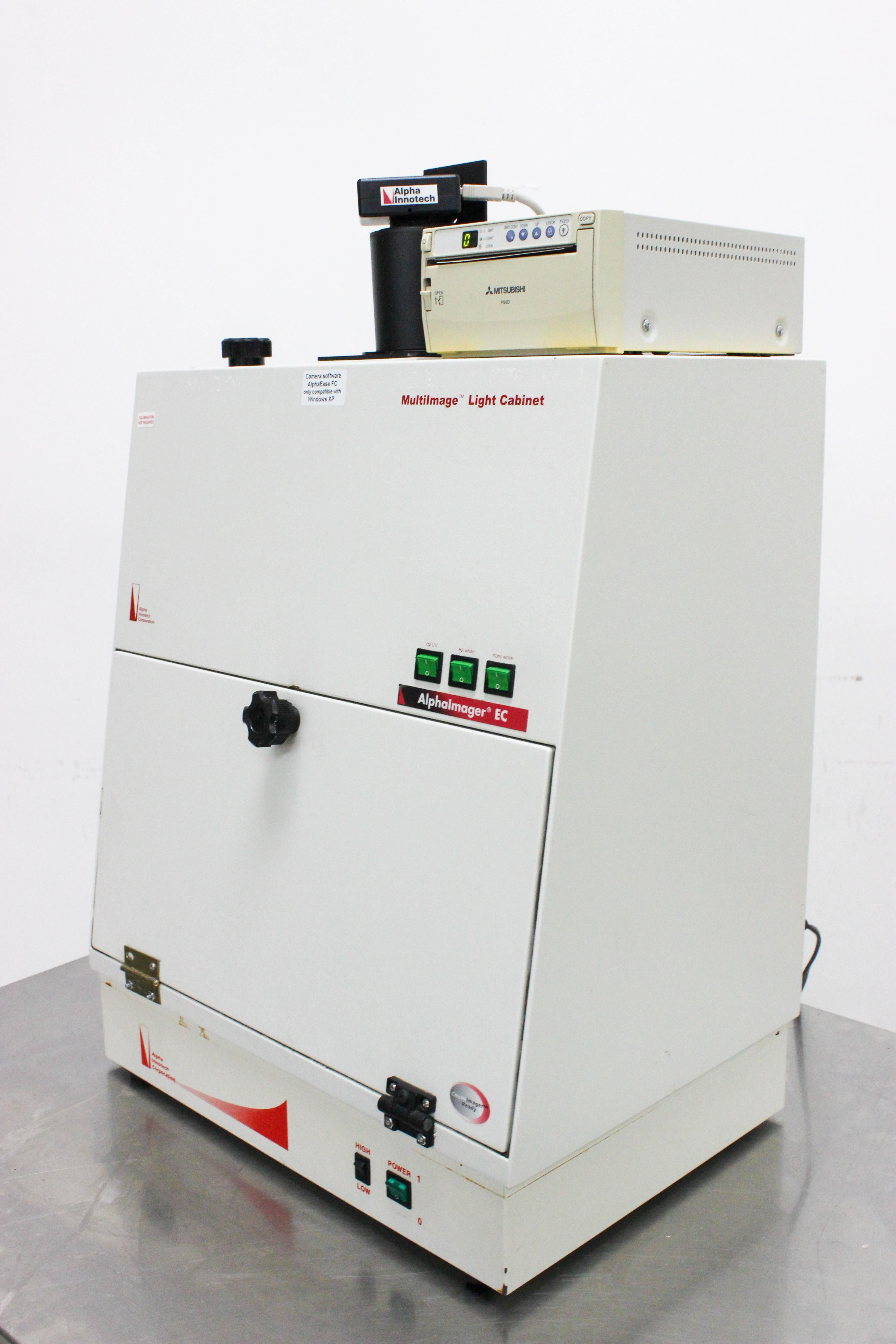 Alpha AlphaImager EC Imaging System Light Cabinet UV/Rust Powers On 115V
