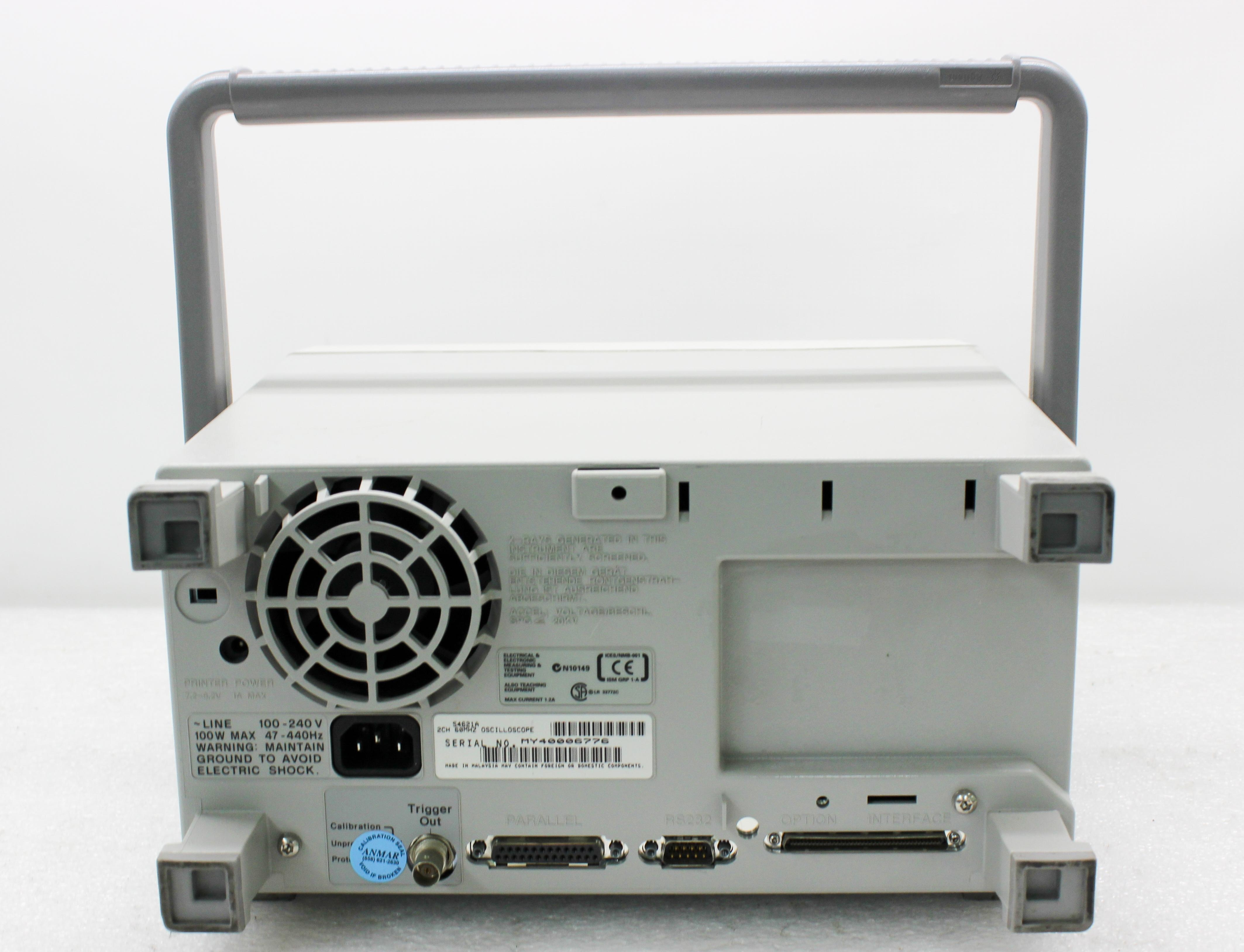 Agilent 54621A Oscilloscope Testing Equipment 2-Ch 60MHz 200MSa/s Real-time