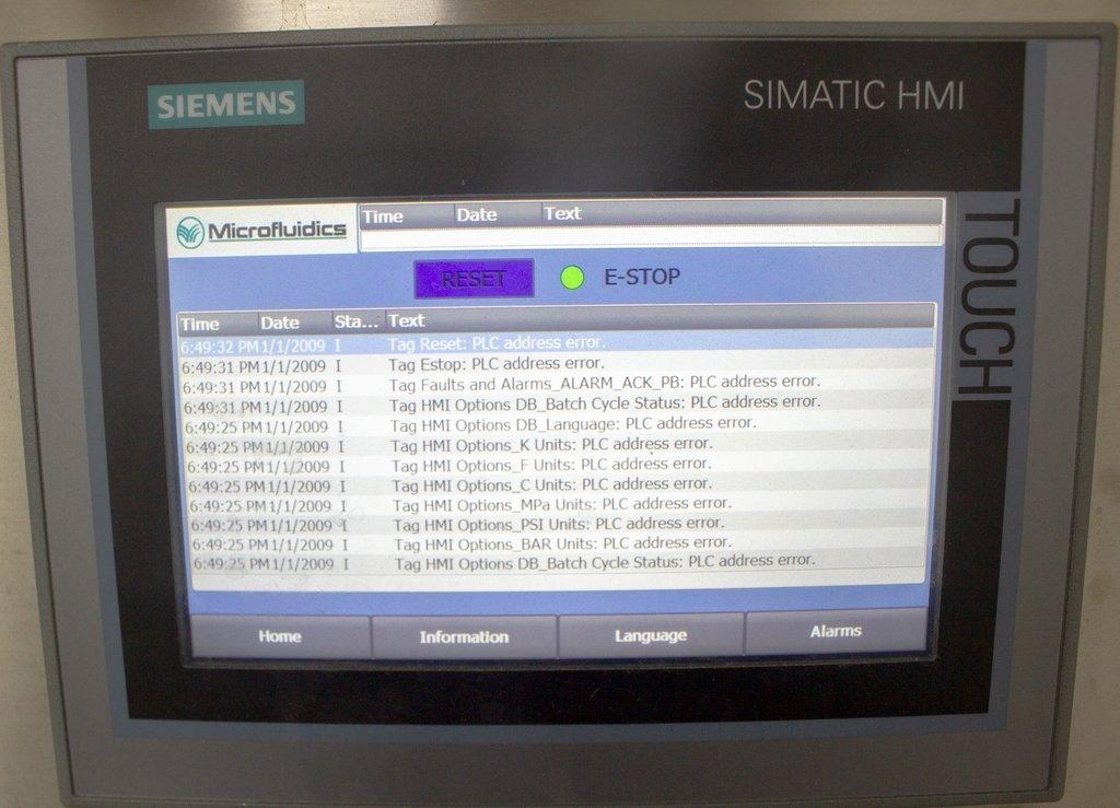 Microfluidics M-110P Homogenizer Benchtop High Shear Processor 300ml Reservoir