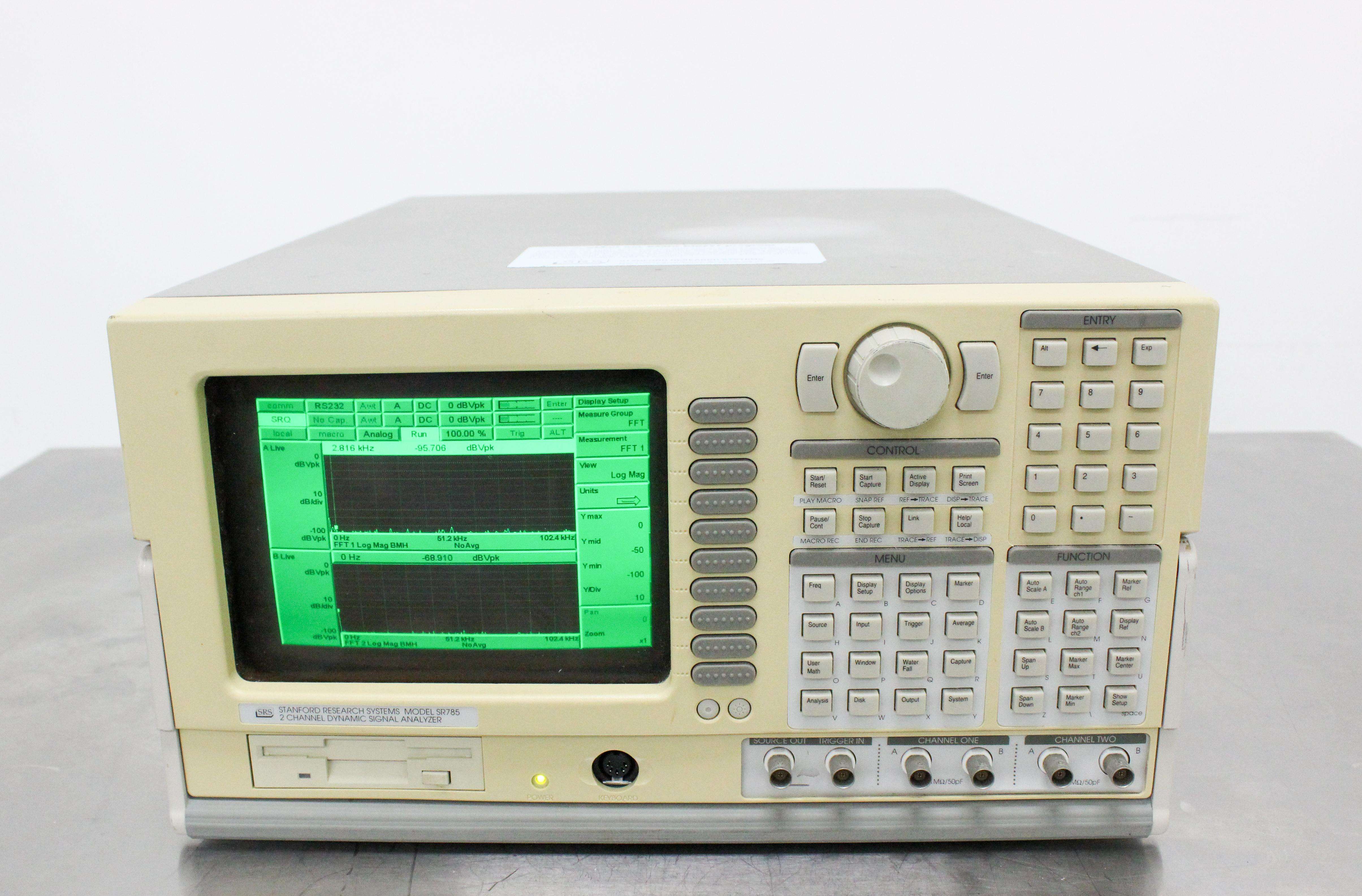 SRS SR785 Dual-Channel Dynamic Signal Analyzer 90dB Range FFT Acoustic Tests