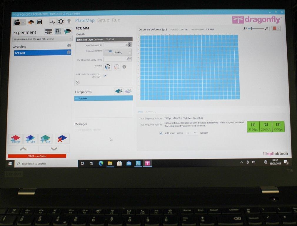 SPT Dragonfly Discovery Liquid Handler w/ 120V Low Volume Dispensing