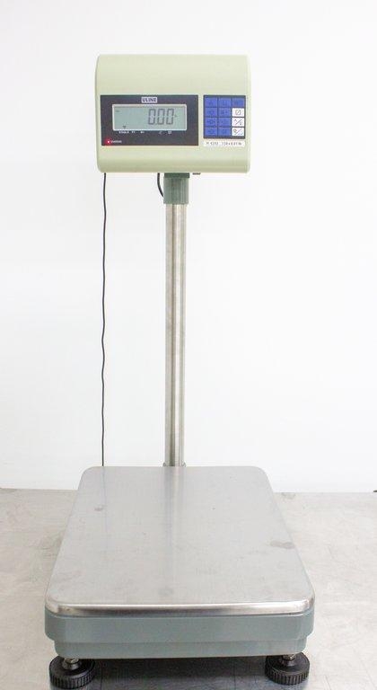 Uline H-4593 Industrial Platform Scale Accurate 150 lbs Capacity 14.5x20 SS