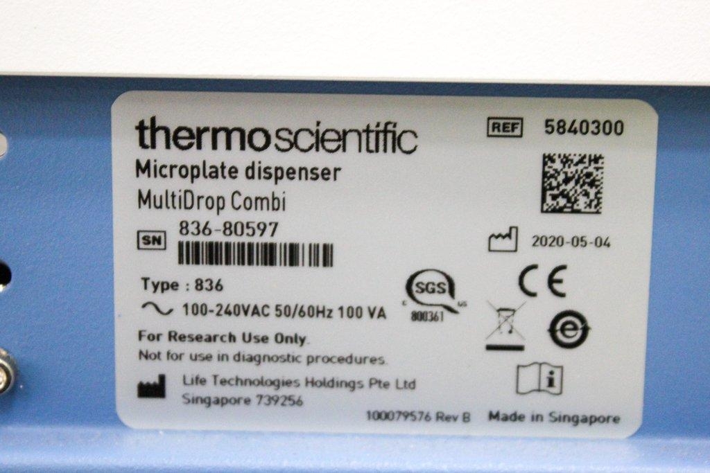 Thermo Scientific Microplate Dispenser MultiDrop Combi Type 836 Ref 5840300