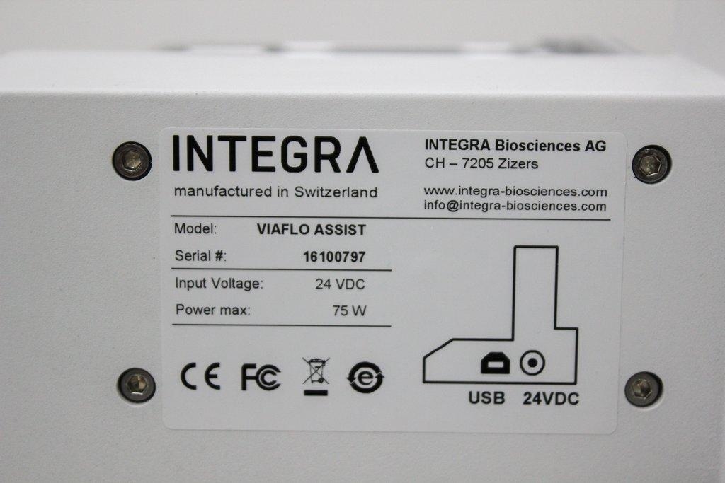 Integra VIAFLO ASSIST Automating Pipette Adapter 0.5–1250 µl Wireless Use