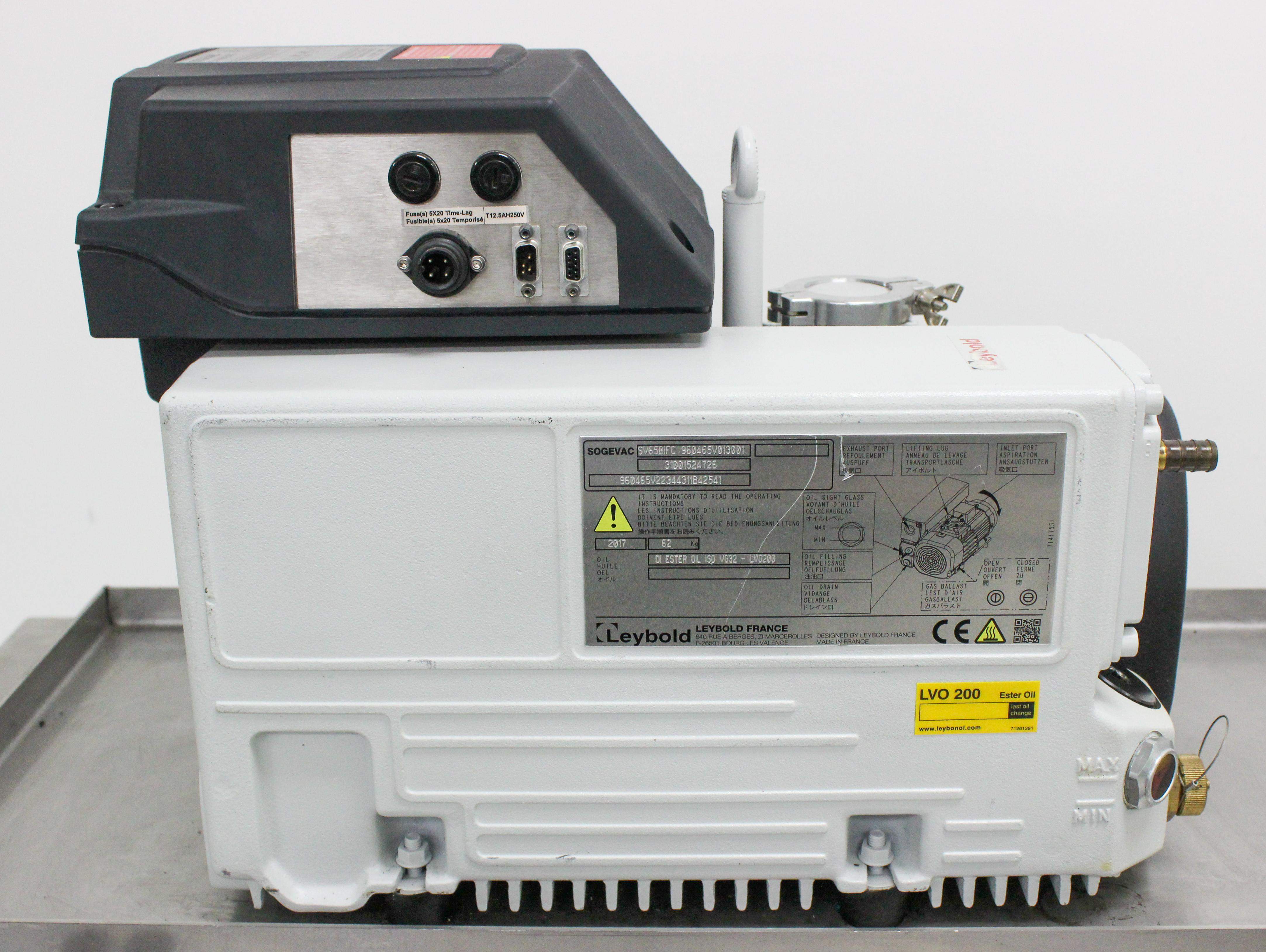 Leybold SOGEVAC SV65BIFC Vacuum Pump Compact Design Low Noise Reliable