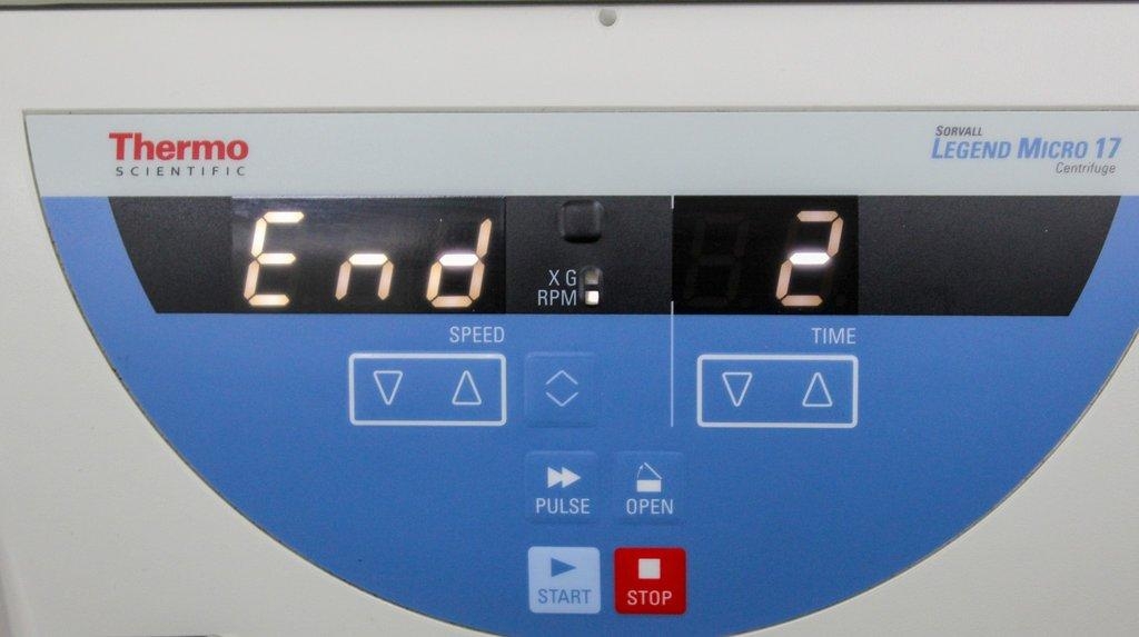 Thermo Sorvall Legend Micro 17 Microcentrifuge, VG Condition, Includes Rotor